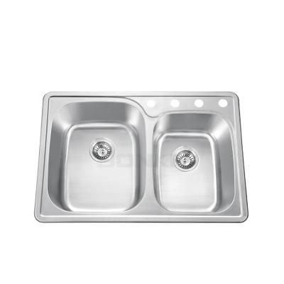 China With Faucet Wholesale North American Stainless Steel Sink for sale