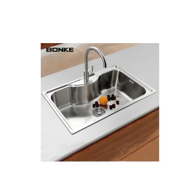 China Without BK8501 Faucet Topmount Single Bowl Commercial Kitchen Sinks for sale