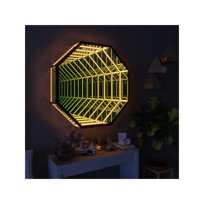 China Best Selling Spot Wall Home Decor Three Dimensional Hexagon Shape RGB Colorful Atmosphere Led Light for sale