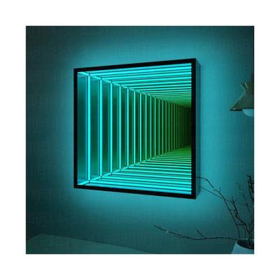 China Square Home High Grade Wall Mirror Lamp RGB Colorful Atmosphere Led Light for sale