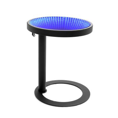 China LED Party Loaded Carnival Glow Color Lights Led Bar Tea Coffee Table High Grade Living Room Home Furniture Modern Metal Iron for sale