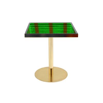 China Marquee Modern Economic Multifunctional Commercial Sign Creative Use Office Led Table Bar Furniture LED Tea Table Magic Modern Metal Iron for sale