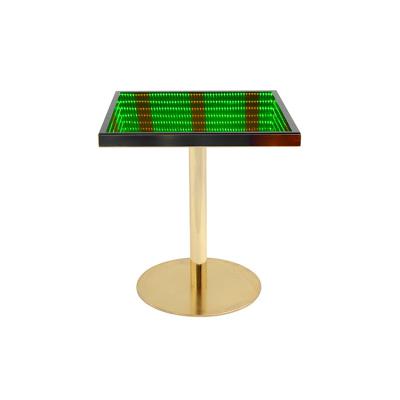 China LED Simple and Easy to Operate Desk Celebration Party Game Light Bar Led Table Living Room Furniture Modern Coffee Table Metal for sale