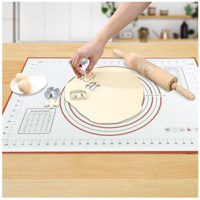 China Rolling Baking Mat 45-60 Rolling Mat Pastry Dough Tapis De Cuisson Antiadh 400X600 Reposteria Viable Non-Stick Dough for sale