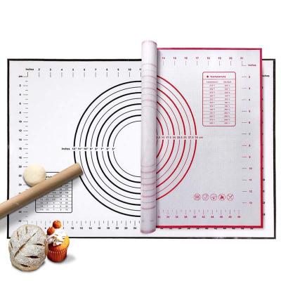 China Viable Plus Sizes Large Silicone Pastry Baking Pad Non-Stick Non-Stick Rolling Mat for sale