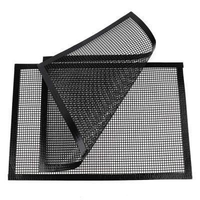 China Best Food Grade Non-Toxic Ptfe BBQ Grill Mesh Mat Non-Stick Easily Cleaned Net for sale