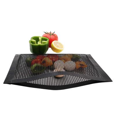 China Best Selling Environmental Friendly Reusable PTFE Easily Cleaned Cooking Mesh BBQ Grill Bag for sale