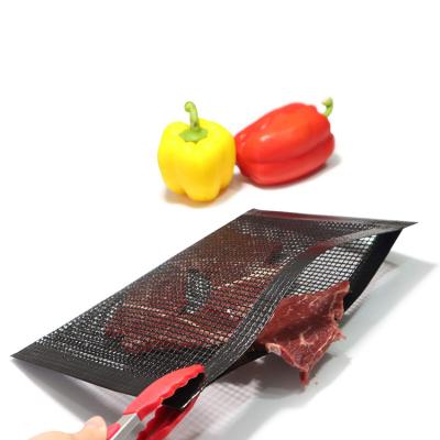 China Non-Toxic Wholesale Reusable Easily Cleaned Food Grade Mesh BBQ Grill Bag for sale