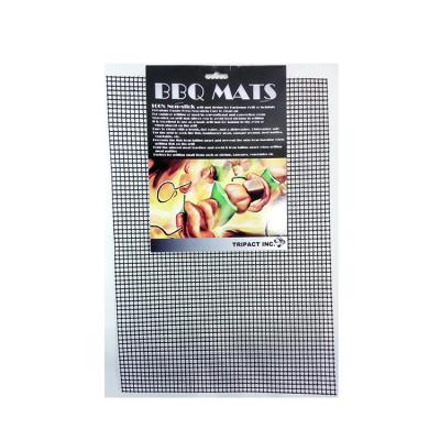 China Wholesale Easily Cleaned Grill Accessories Non Stick Reusable Charcoal BBQ PTFE BBQ Grill Mesh Mat for sale