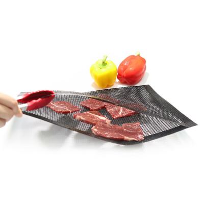 China Easily Cleaned Outdoor Picnic Cooking Heat Resistant Non-Stick Grilling BBQ Mesh Net Bag Grill Accessories Bag for sale