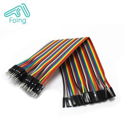 China Jumper Wire 20cm 40P 2.54mm Jumper Wire M-M Male to Jumper Wire Dupont Cable Female for sale