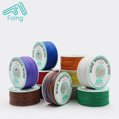 China Single Core PCB Wire Antioxidant PCB Wire 30AWG Copper Wrapping OK Wire Electronic Wire For PCB Board for sale