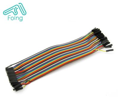 China Pitch FF F-M MM Jumper Wire Dupont Cable Jumper Wire 10/20/30/40/50cm 40P 2.54mm Jumper Wire for sale