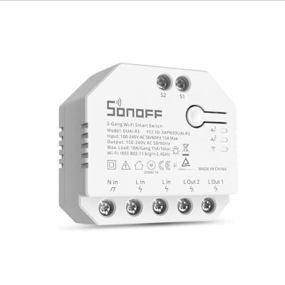 China Smart Home Smart Home Dual Two Way Relay Power Metering Smart Wifi Switch SONOFF DUALR3 / DUALR3 Lite for sale