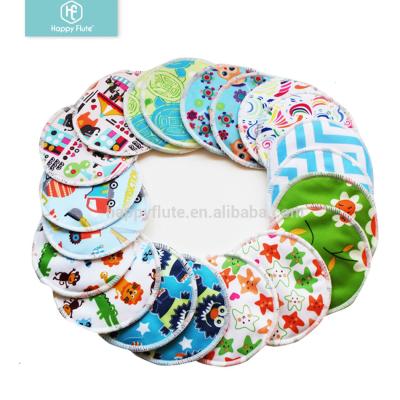 China Happy flute Super soft Bamboo nursing pad reusable washable Mom breast pad for sale