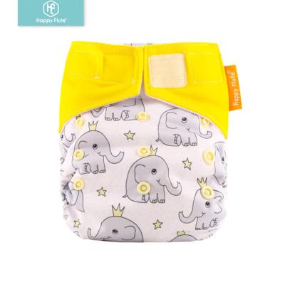 China Happyflute All In One Organic Cotton Reusable Diapers Manufacturer Washable Baby Nappies for sale