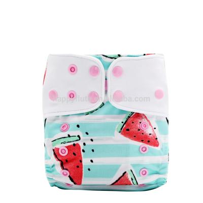 China Happyflute Eco-friendy Reusable baby cloth diaper washable coffee fiber pocket cloth diaper for sale