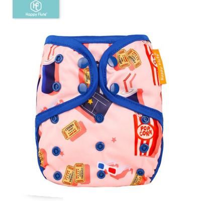 China Happyflute High quality Double gusset Newborn cloth diaper cover waterproof diaper cover for sale