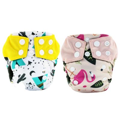 China Happyflute Naughty Baby Newest Pattern aio cloth diapers designs Newborn AIO Cloth Diaper and reusable cloth diaper for sale