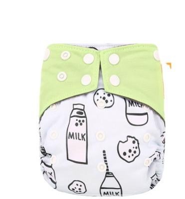 China Happyflute Washable bamboo charcoal AIO cloth diaper Reusable night cloth diaper wholesale for sale