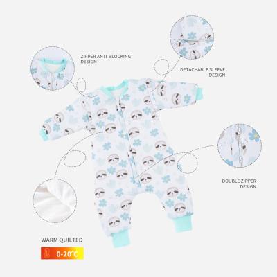 China Happyflute winter long sleeves Lovely Applique Infant Toddler Sleeping Bags for Baby for sale