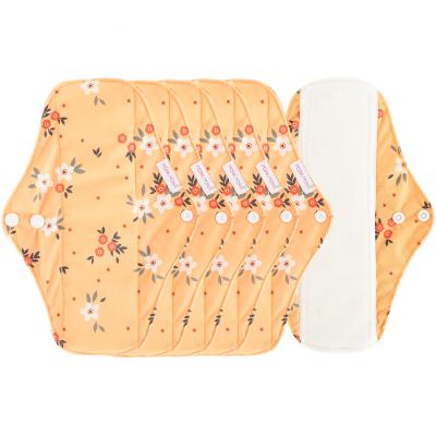 China Reusable Cloth Menstrual Pad Sanitary Pad Removable Washable Sanitary Nappy for sale