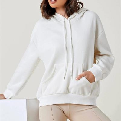 China Wholesale QUICK DRY Women's Hoodies Sweatshirts Kangaroo Pocket Drawstring Fleece Oversized Hoodie for sale