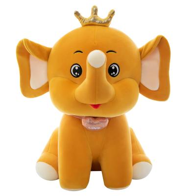 China TYF100099 Plush Elephant Plush Toys Custom Cartoon Animal With Bow Pillow Stuffed Soft Doll for sale