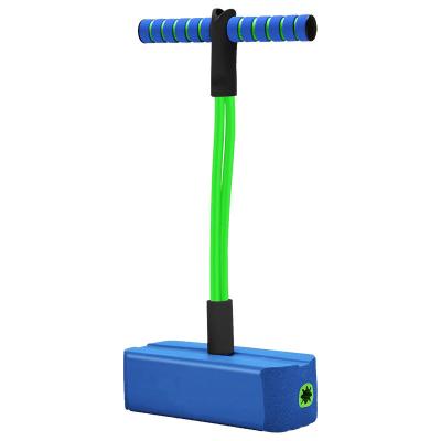 China Newest Frog Jumping Pole Toy Safe Pogo Stick Game TYF100090 for Toddlers Durable Foam and Bungee Jumper Outdoor Play for sale