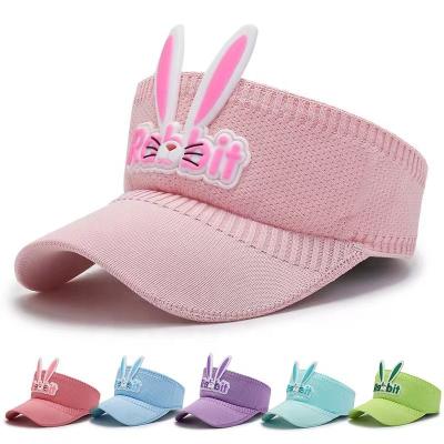 China TYW100118 Cartoon Children Sunscreen Baby Ultraviolet Sun Hat Striped Anti Duck Tongue Empty Sunshade Top Hat Summer for sale