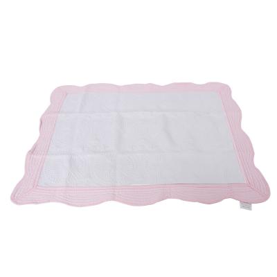 China TYF100051 Soft Blanket Embroidered Cotton Heirloom Baby Comforter Monogrammed Baby Comforter Anti-Static for sale