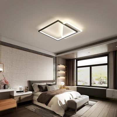 China High Brightness Remote control surface mounted decorative living room ceiling led light modern nordic square ceiling lamp for sale