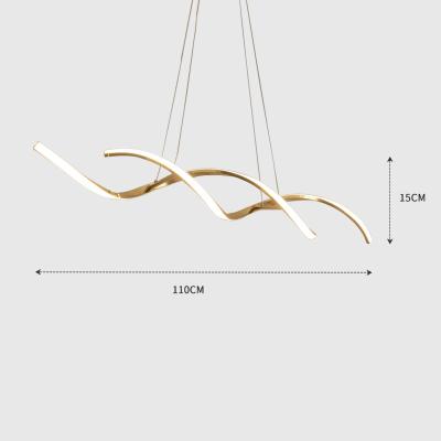 China Modern Luxury Aluminum Minimalist Nordic Lighting Bedroom House Chandeliers Industrial Led Pendant Lights Lamp for sale