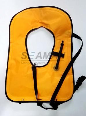 Chine Gilet gonflable jaune au néon de sécurité de l'eau de gilet de prise d'air de flottabilité de gilets de vie de libre de plongée à vendre