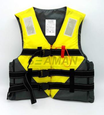 China Veste de vida adulta da flutuação do revestimento de vida do lazer dos esportes de água da cor do amarelo de Jetski à venda