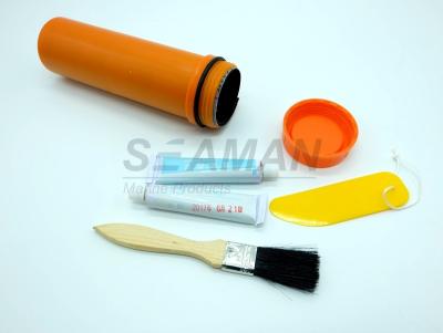 China SOLAS Inflatable Life Raft Repair Kits Plastic Tube Liferaft Accessories for sale