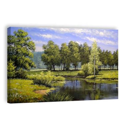 China Modern Hand Painted Modern Canvas Painting Landscape Oil Painting Wall Art Home Decor Can Be Customized for sale