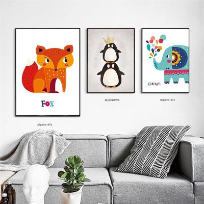 China Modern classic cartoon family wallpaper, modern art print on canvas, wall art for sale