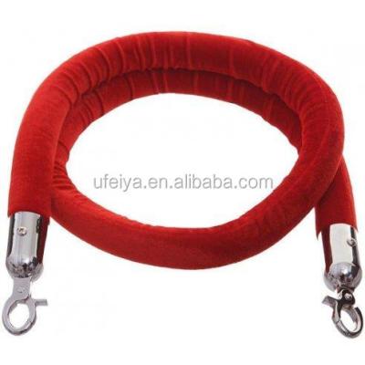 China Customizable Fence Post Factory Velvet Color Rope With Diameter 38mm For Queue Rope for sale