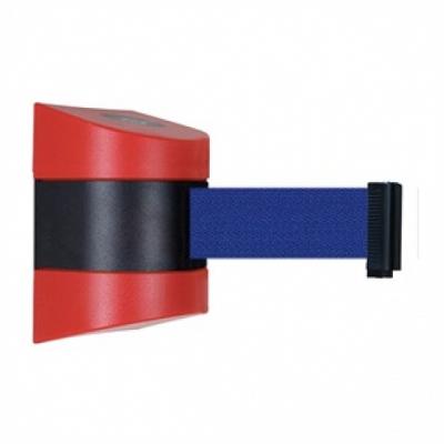 China With Locking System Customizable Color Wall Mounted Retractable Belt Barrier For Bank Use With Blue Belt for sale