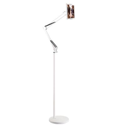 China Widely Using In Showroom 170cm Height Hot Selling Adjustable Floor Stand, Universal 360 Rotatable Metal Tablet Stand Holder For Tablet Mobile Phone for sale