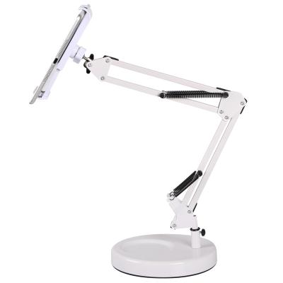 China 2020 Iron and ABS Plastic Product Best Selling Mobile Phone Bracket Holder Living Desk With Round Cup Holder Phone Holder for sale