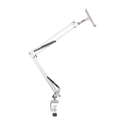 China Adjustable Long Arm Iron and ABS Plastic Mobile Phone Stand Bed Bracket Lazy Tablet Stand Free Regulation Mobile Phone Stand for sale