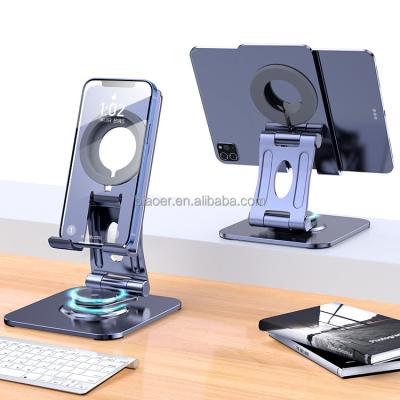 China 2022 Newest Pad 2022 Rotation Aluminum Alloy Mobile Phone Holder Adjustable Stand Tablet Holder Small UNIVERSAL for sale