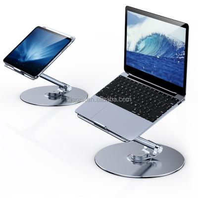 China Adjustable High Quality Lazy Stand Rotate Base Notebook Stand 17inch Tablet Stand Tablet Display Stand for sale