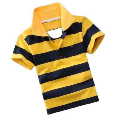 China Wholesale Summer Cheap Fashionable Clothing Kids Boys Stripes Vintage Color T Shirts for sale