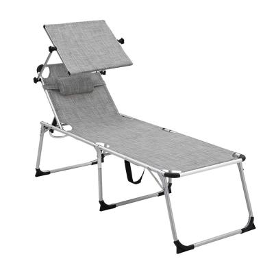 China Fishing Chair Wholesale Portable Outdoor Nylon Fabric Adjustable Extended Aluminum Folding Beach Chair for sale