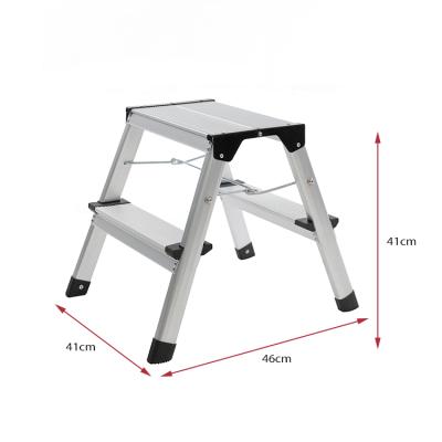 China Folding Ladders 2 Step Ladder Household Ladder Folding Universal Steps Both Sides for sale