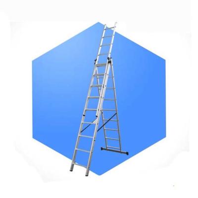 China Folding Ladders En131 Approved High Quality Aluminum Extension Step Ladder, 3in 1 Combination Ladder for sale