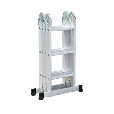 China New Hinge Folding Ladders 3.7m Portable Aluminum Step Ladder Universal Aluminum Ladder 5 Meters Ladder for sale